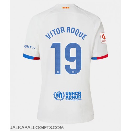 Barcelona Vitor Roque #19 Vieraspaita Naiset 2023-24 Lyhythihainen